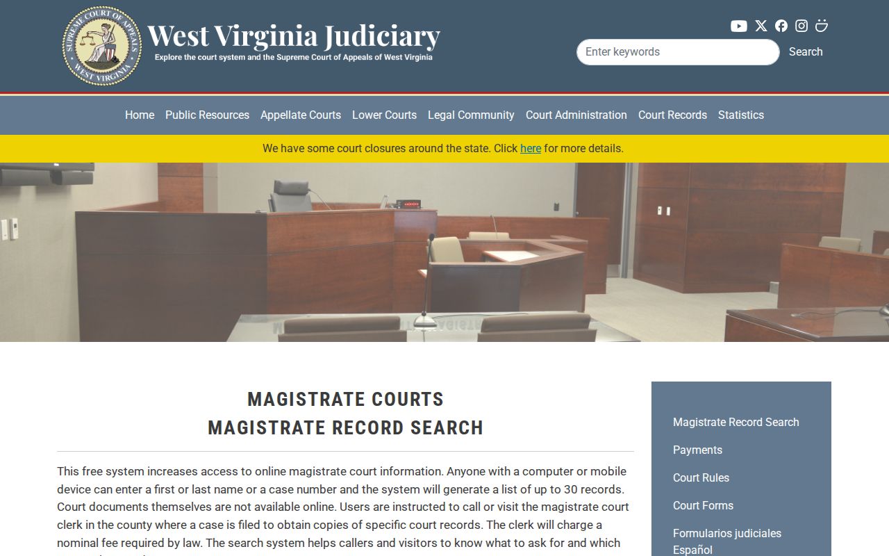 Wayne County court case search guide and clerk copy instructions